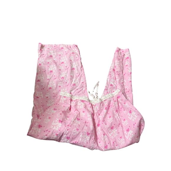 Be As You Are Pajama Pants. Size Medium. Pink with I Love Boys written all over - Picture 2 of 4